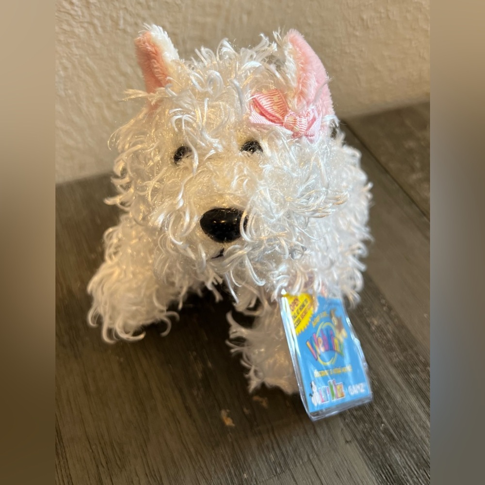 Webkinz Lil'Kinz White Terrier Sealed Unused Code Plush Stuffed Animal GANZ